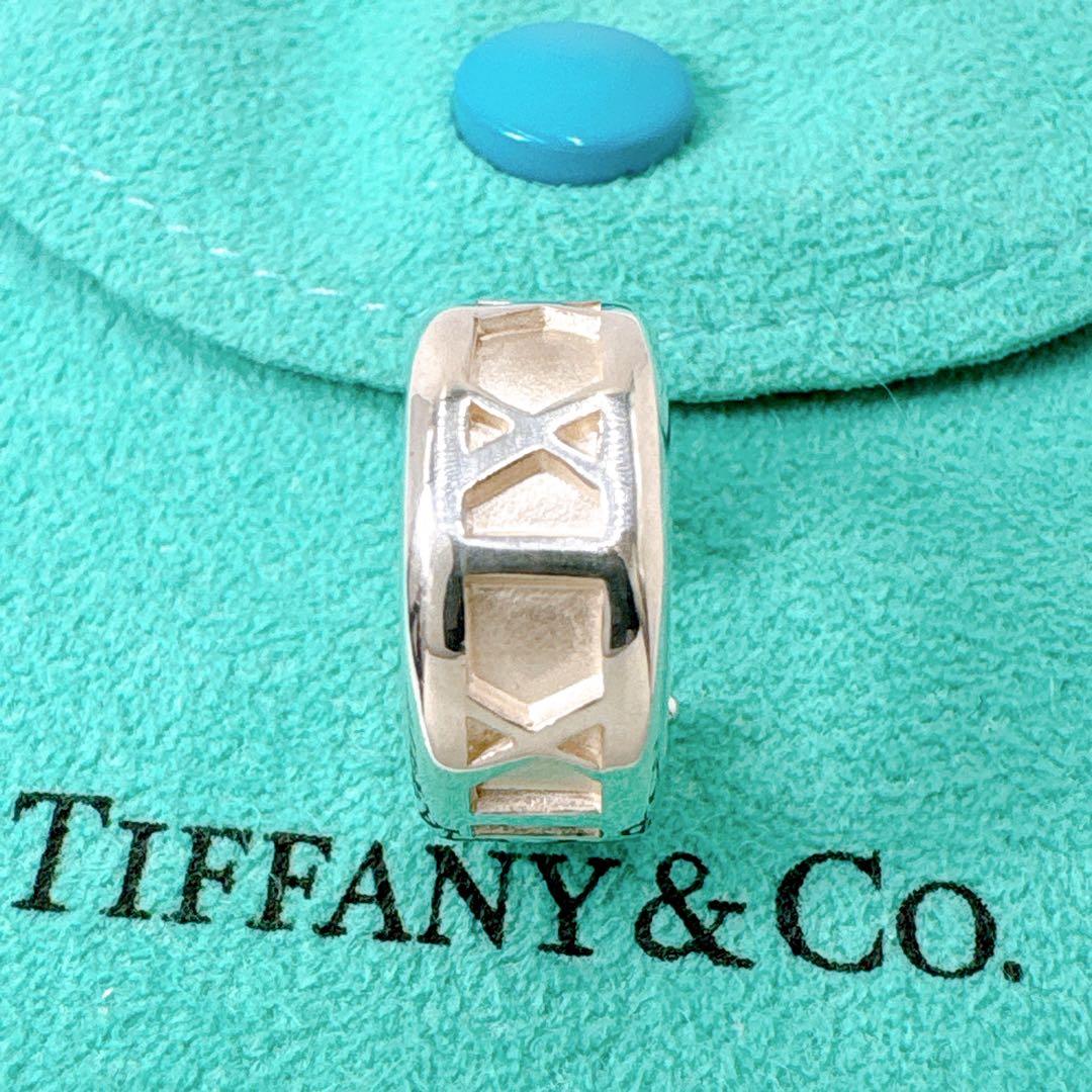 極美品 オールドティファニー アトラス フープ ピアス 片耳 シルバー925