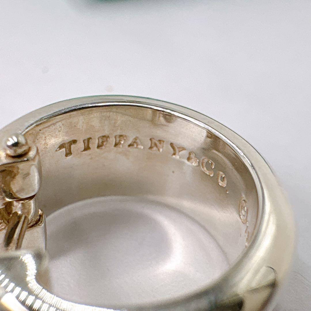 極美品 オールドティファニー アトラス フープ ピアス 片耳 シルバー925