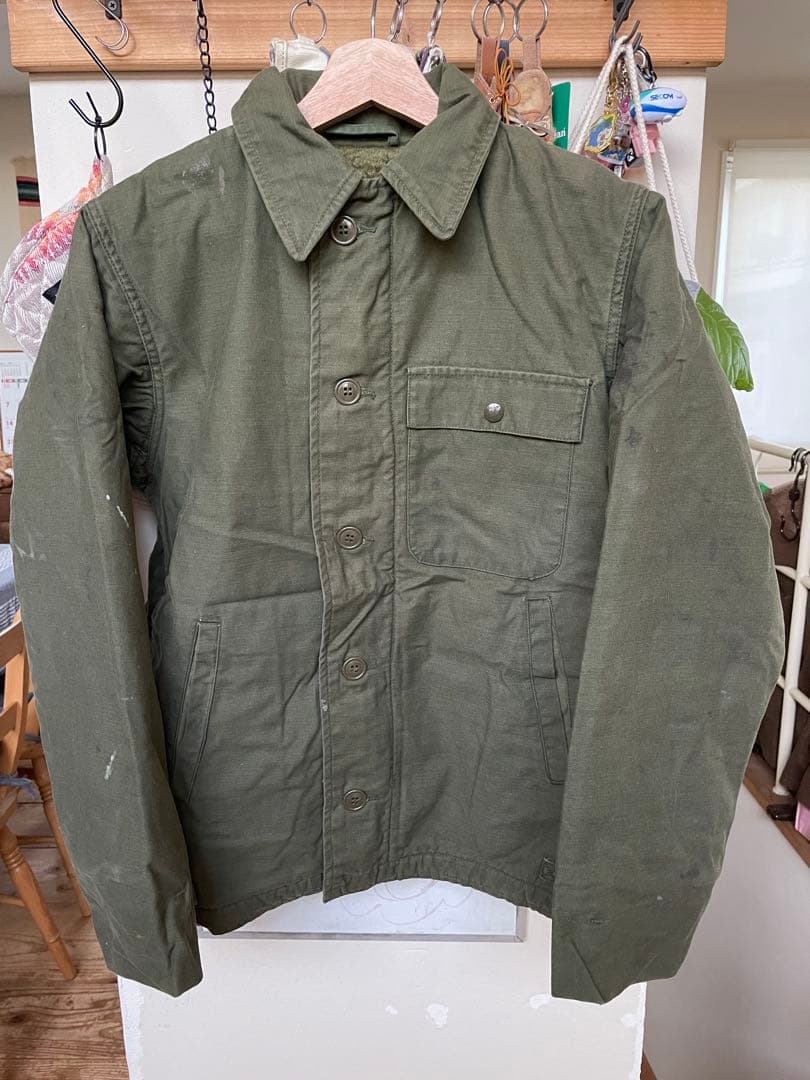 USN 本物 実品 84年製　U.S. NAVY A-2 A2 デッキジャケット
