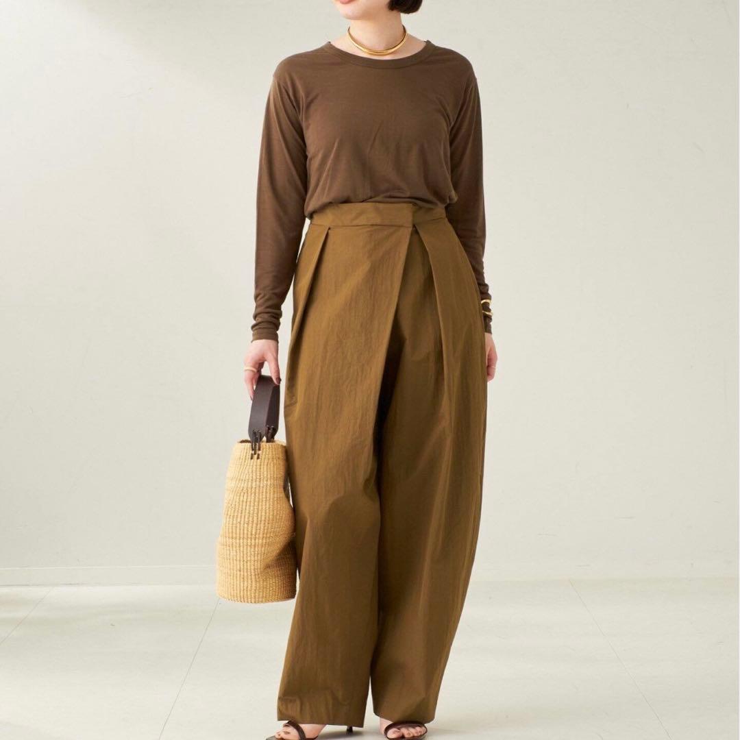 Plage R'IAM ナイロンWRAP パンツ　38サイズ