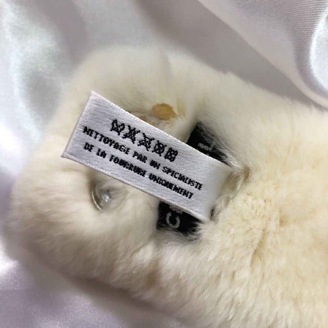 【美品】CHANEL シャネル リストバンド リアルファー ラビット 白