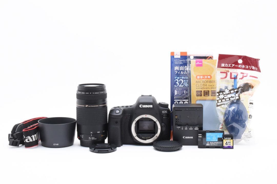 デジタルカメラ Canon EOS 6D Mark II/ Canon EF75-300mm