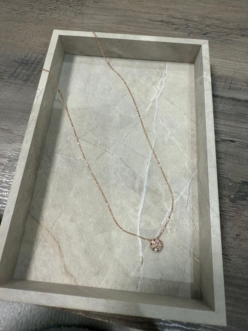 K10 0.20ct ダイヤネックレス　ピンクゴールド