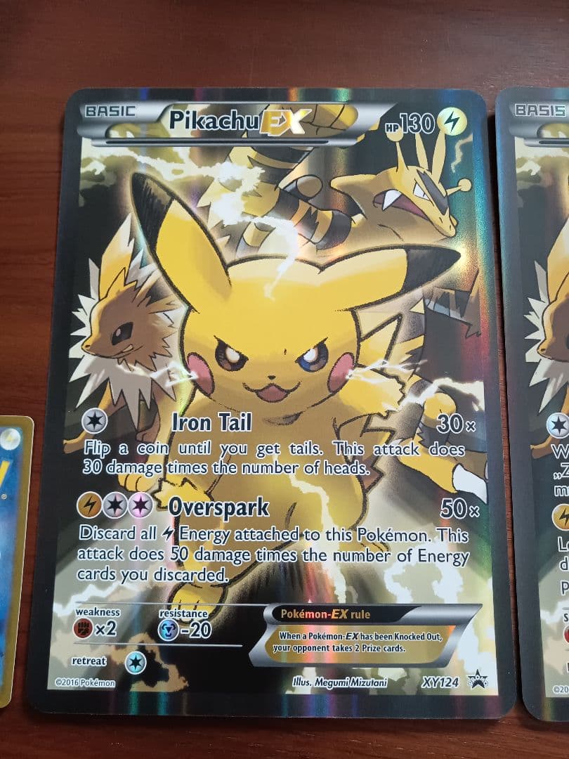 ジャンボカード　ピカチュウex2種　英語版　ドイツ語版　各1枚