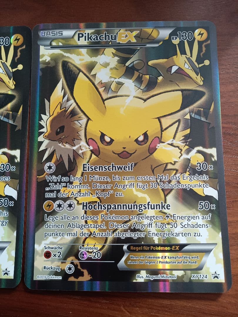 ジャンボカード　ピカチュウex2種　英語版　ドイツ語版　各1枚