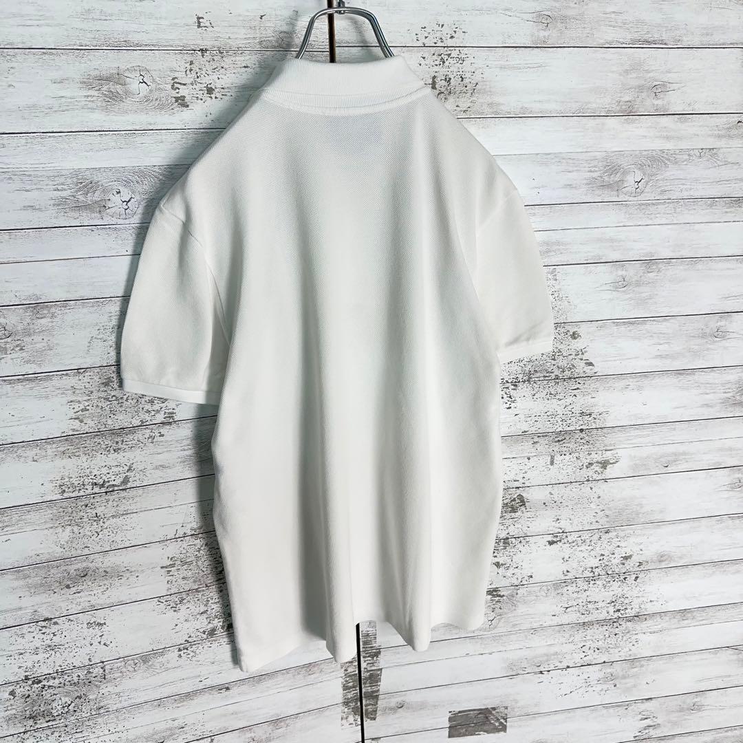 11319【美品・希少Lサイズ】グッチ☆シェリーライン定番カラー白ポロシャツ