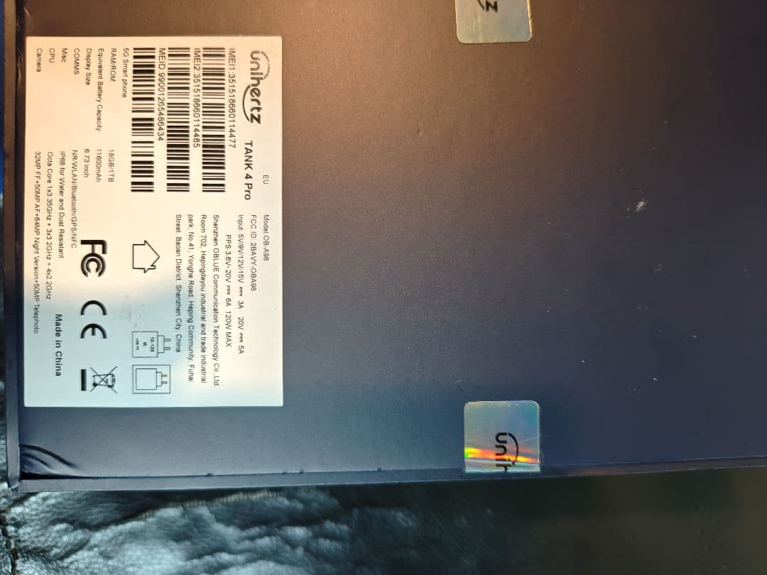 Unihertz TANK4 PRO 18GB 1TB上位版