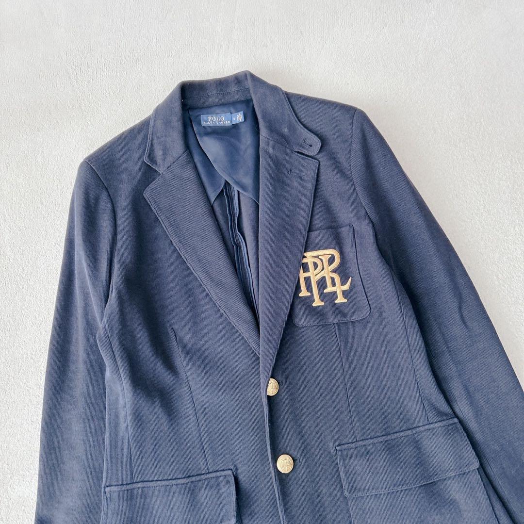美品✨ポロラルフローレン　紺ブレ　金ボタン　エンブレム　ユニセックス　2XL相当