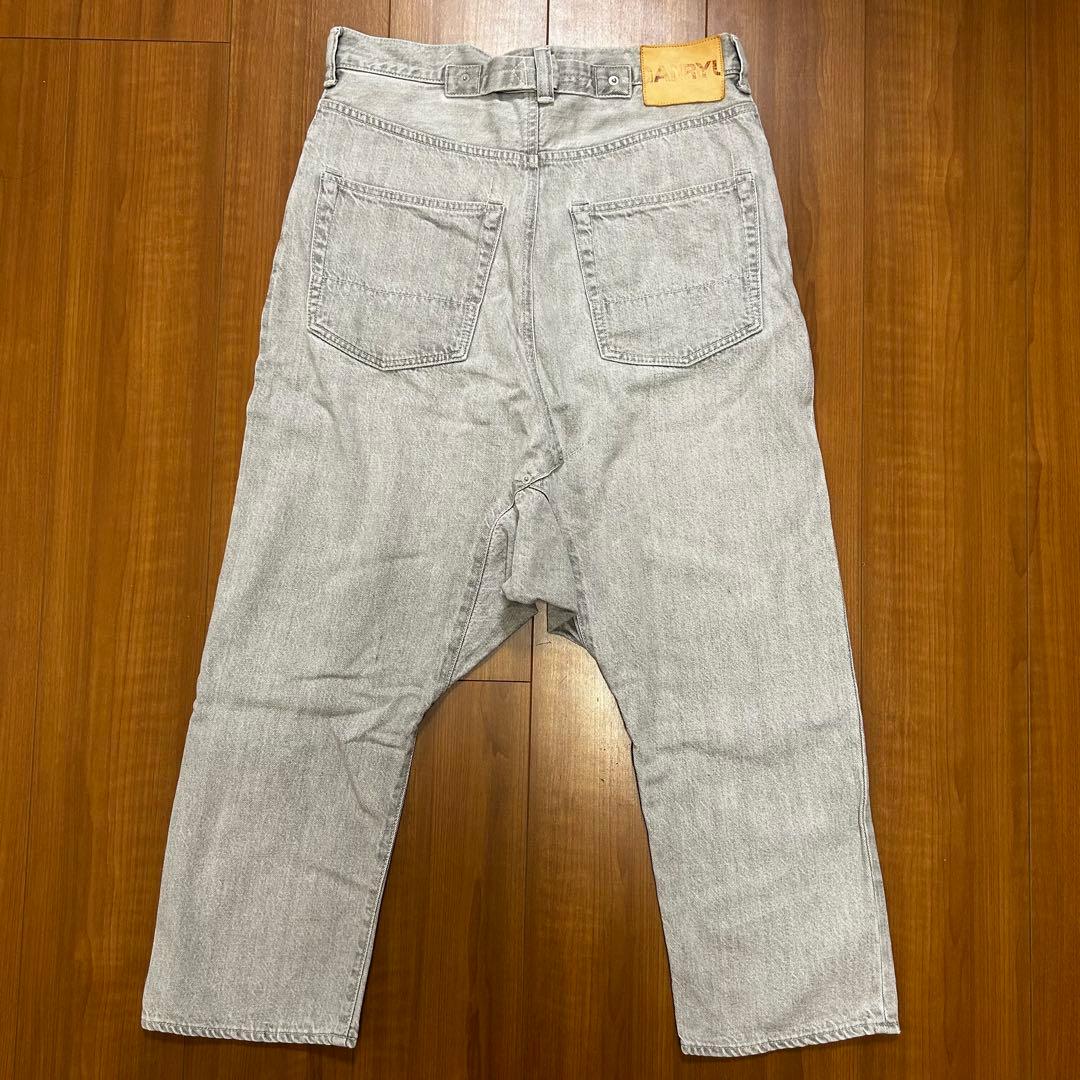 GANRYU ガンリュウ EN-P002 サルエルデニムパンツ セルビッジ