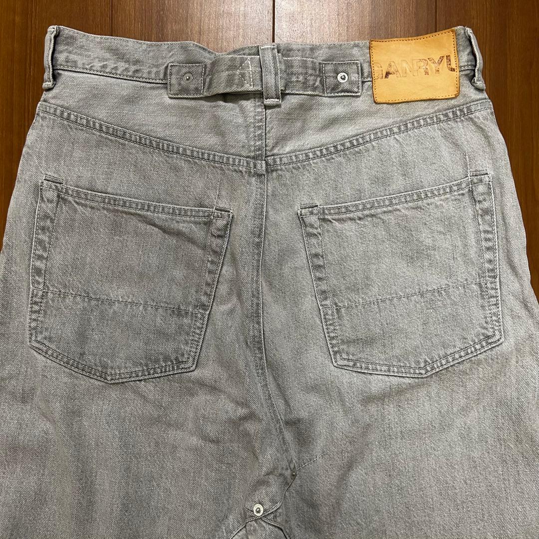 GANRYU ガンリュウ EN-P002 サルエルデニムパンツ セルビッジ