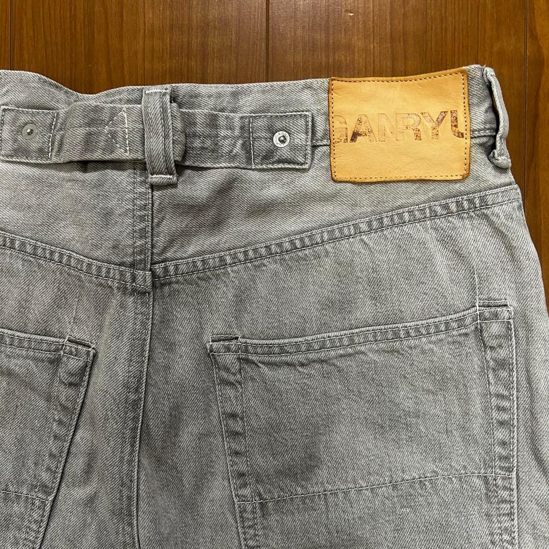 GANRYU ガンリュウ EN-P002 サルエルデニムパンツ セルビッジ