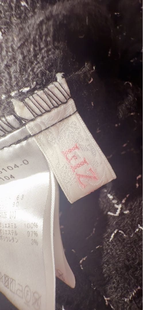 LIZ LISA リズリサツイードサスペンダー付 スカパンブラック