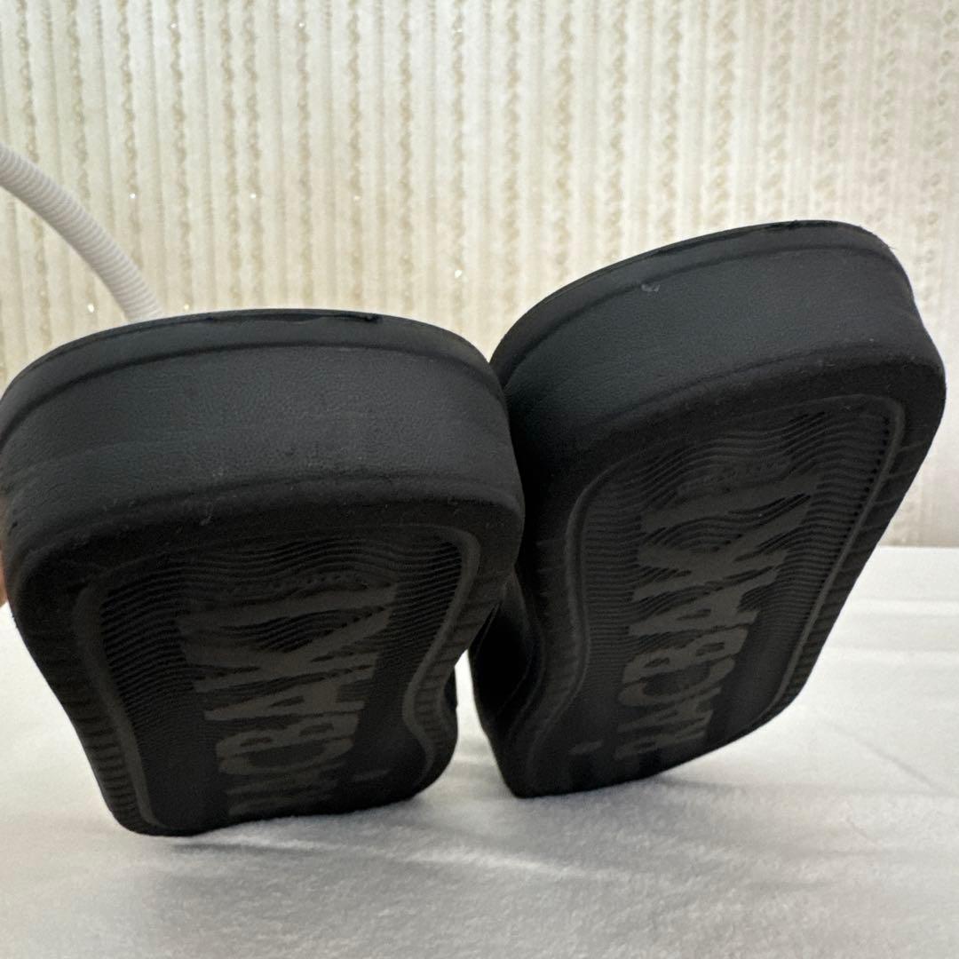 ラクバキRACBAKI ブラック イージーサンダルレディースL