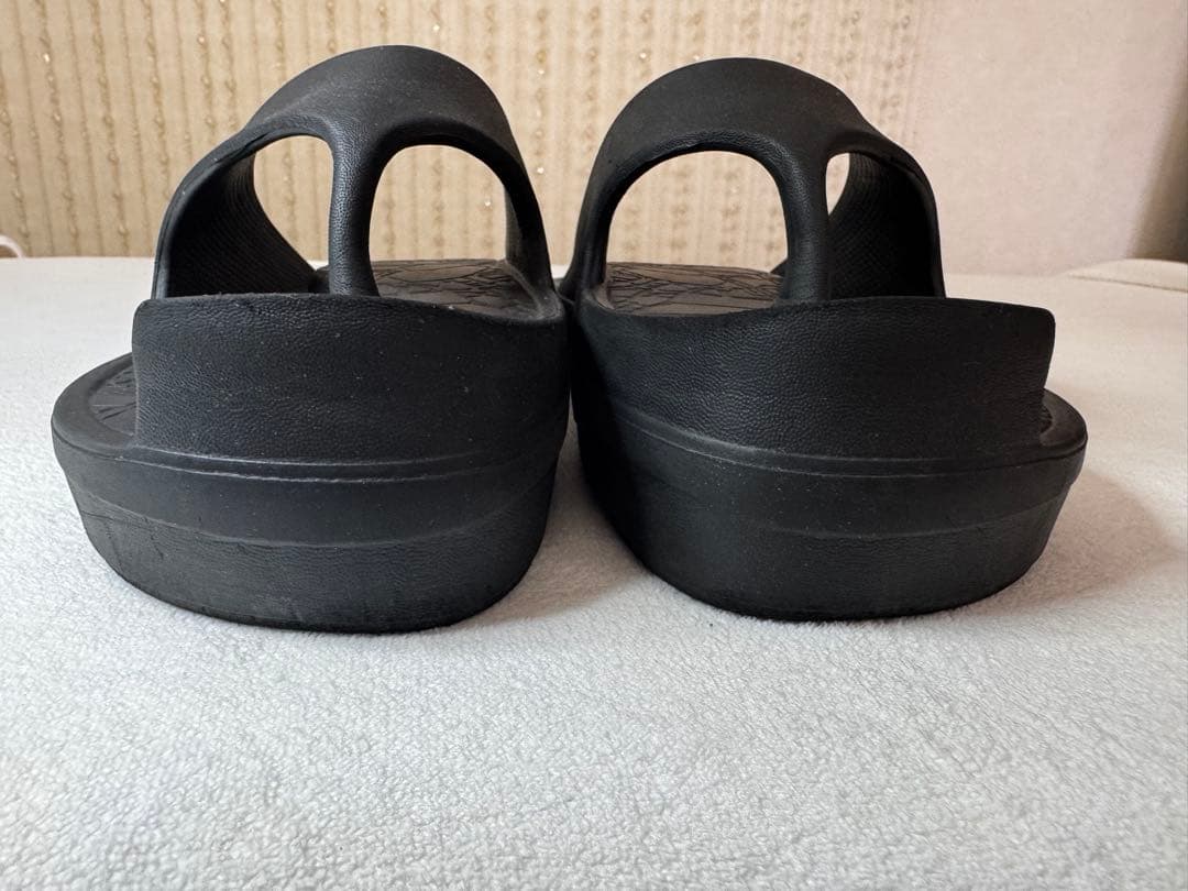 ラクバキRACBAKI ブラック イージーサンダルレディースL