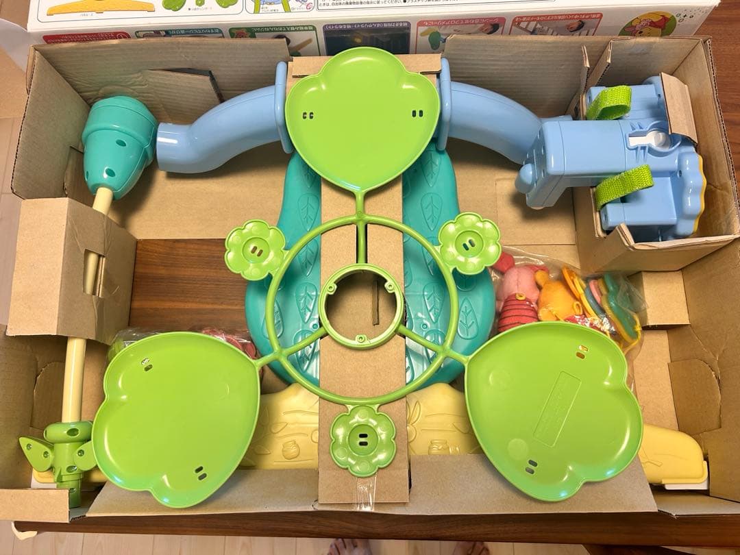 【美品】プーメリーDisney 6WAYジム 全パーツ/説明書/箱付き