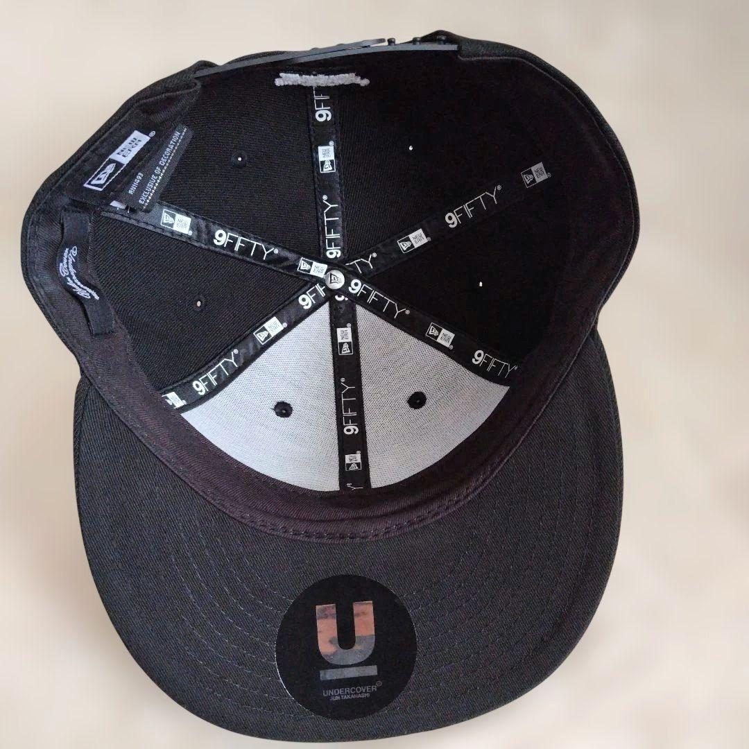 美品 UNDERCOVER✕New Era クマ刺繍 ベースボールキャップ 黒