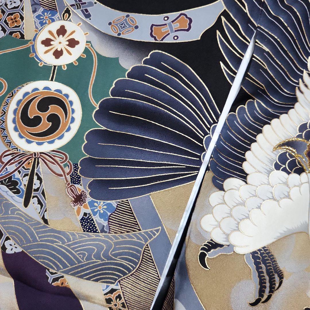 (ふがし)#8-046 (保管品) 正絹 男児 お宮参り きもの