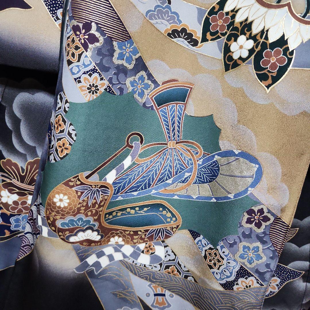 (ふがし)#8-046 (保管品) 正絹 男児 お宮参り きもの