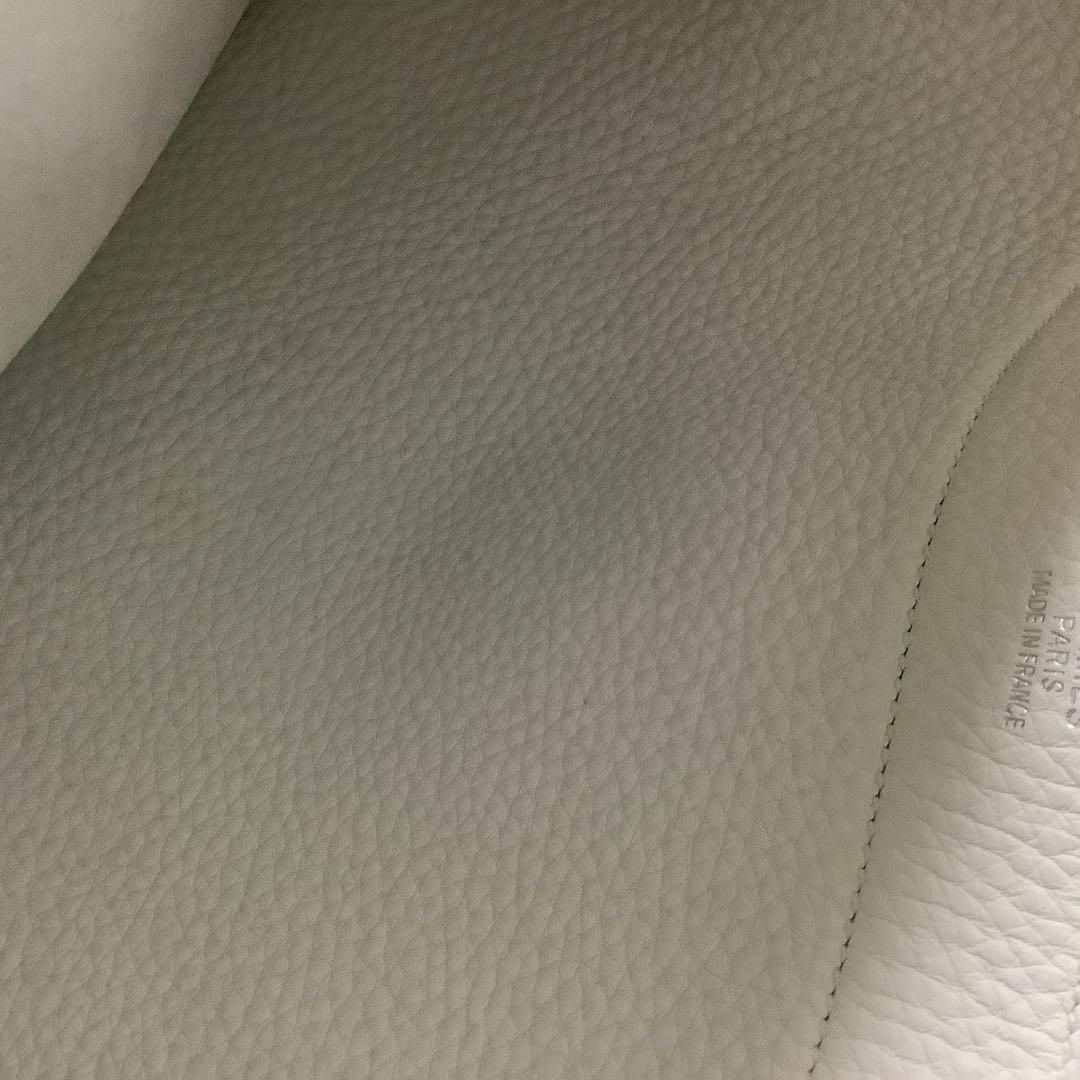 HERMES エルメス　ホワイト　レザー ビジネス　バッグ　メンズ　レディース