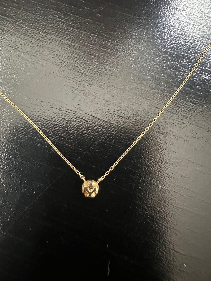 AHKAH♡ティアネックレス.イエローゴールド.18金.ダイヤ