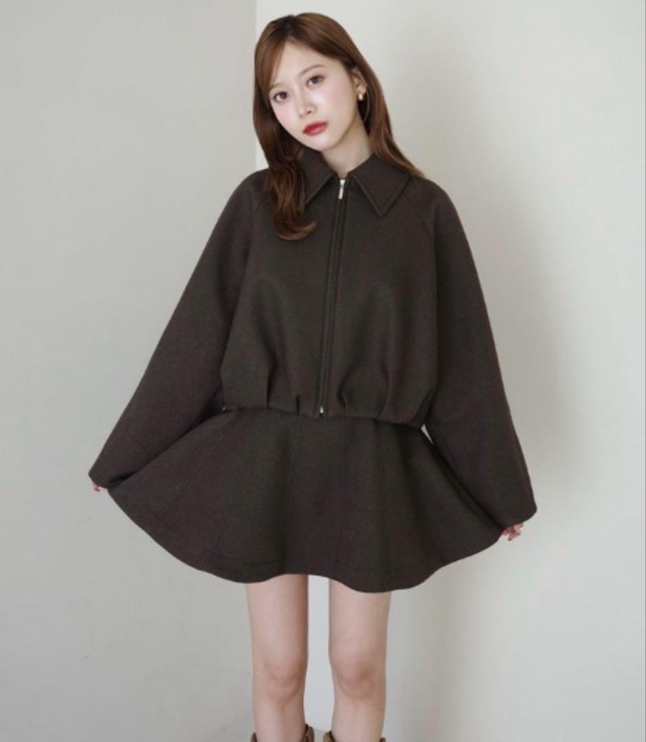 eimy istoire ボンディングフレアミニスカート 新品タグ付き