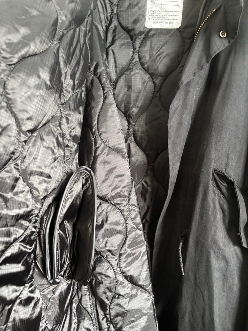 美品 ビッグシルエット M-65 ライナー付　モッズコート　ブラック