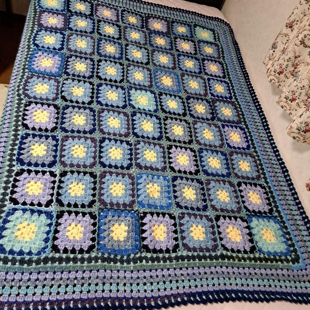 (147)グラニースクエア ブランケット ★130×170★最終価格★