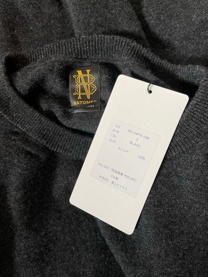 トップス BATONER ALASHAN CASHMERE T-KNIT