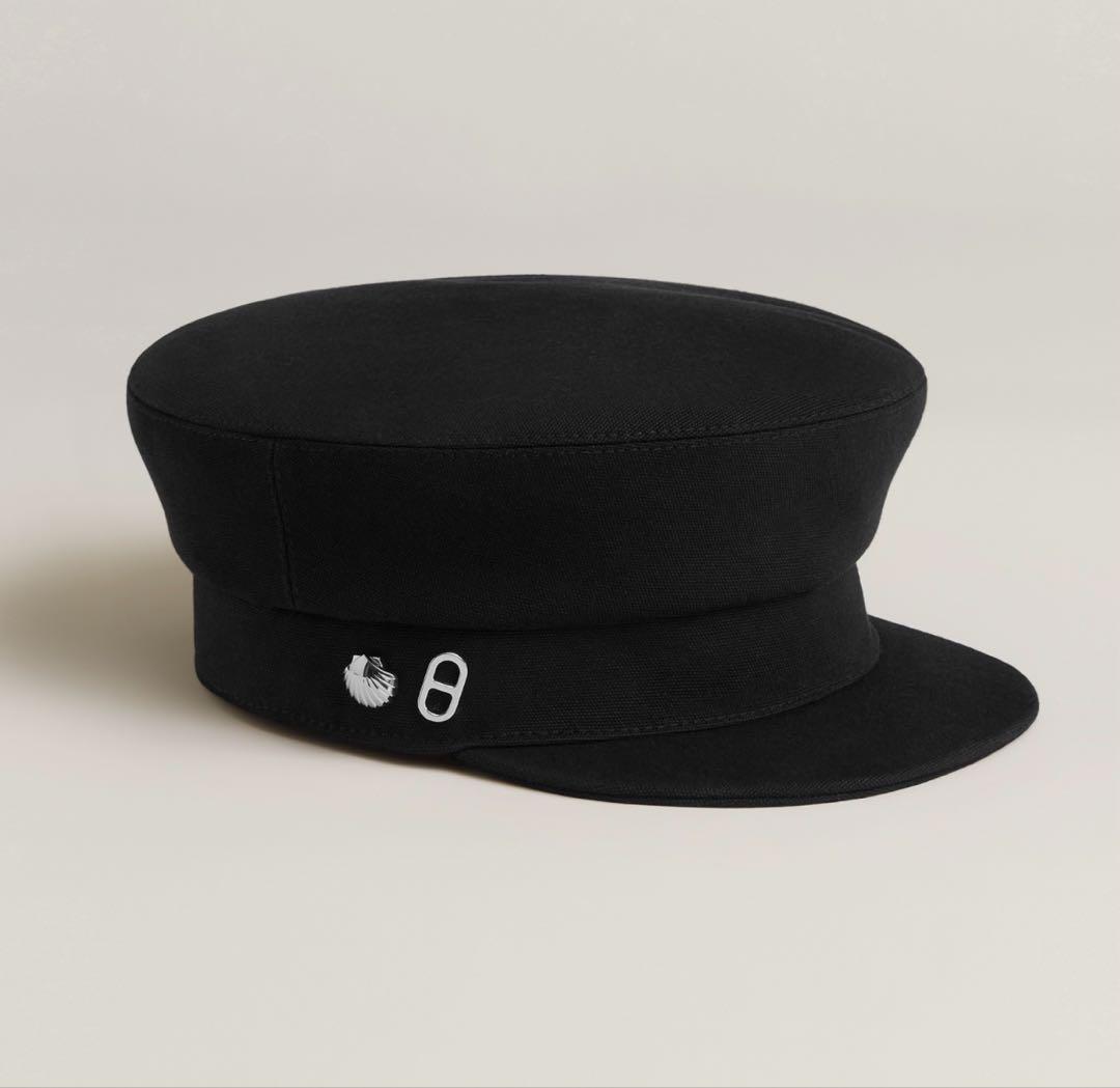 【美品】エルメス ジュリエッタ シーシェル キャスケット 58