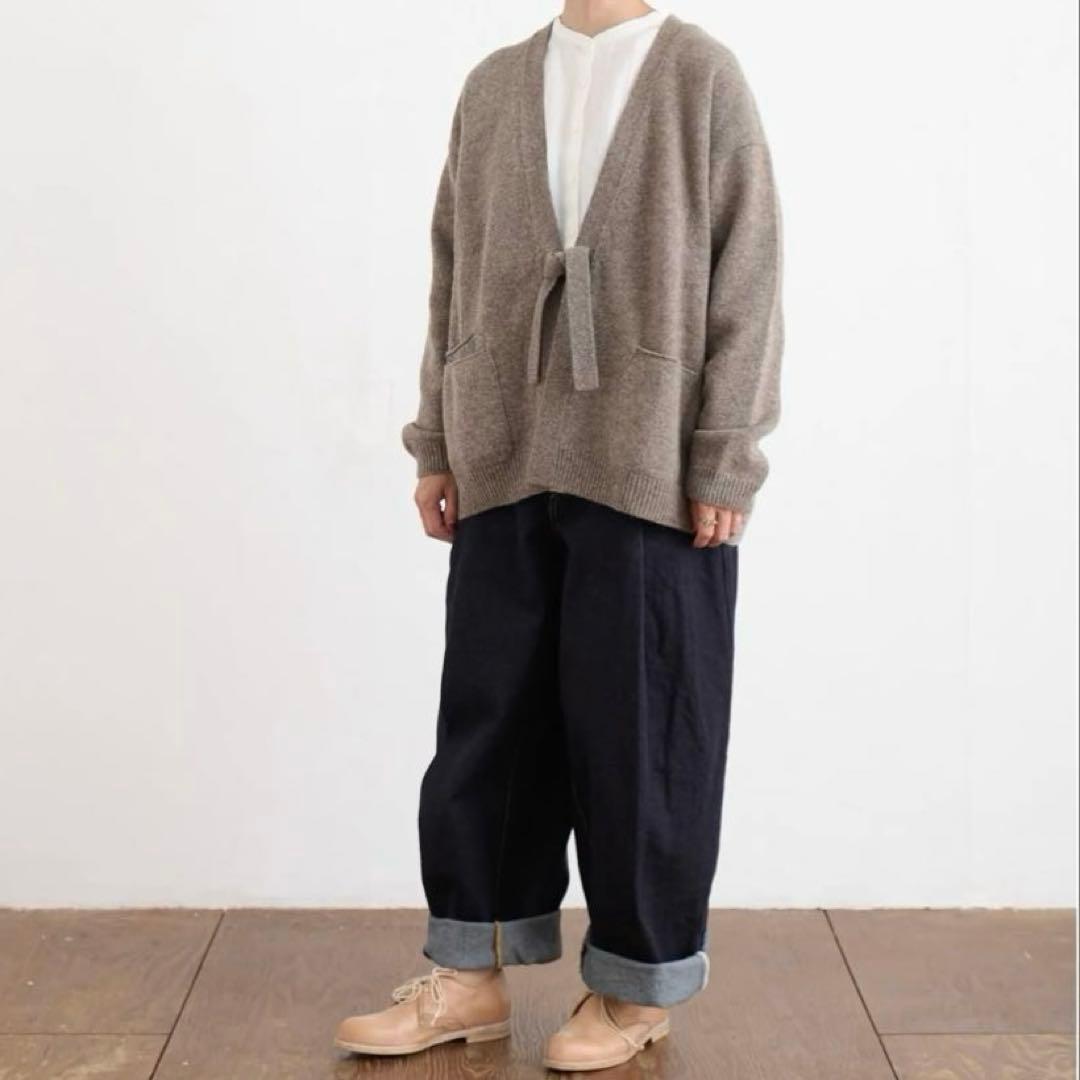 【未使用級】ヴラスブラム ポケット付カーディガン コルトレイクリネン ゆったり
