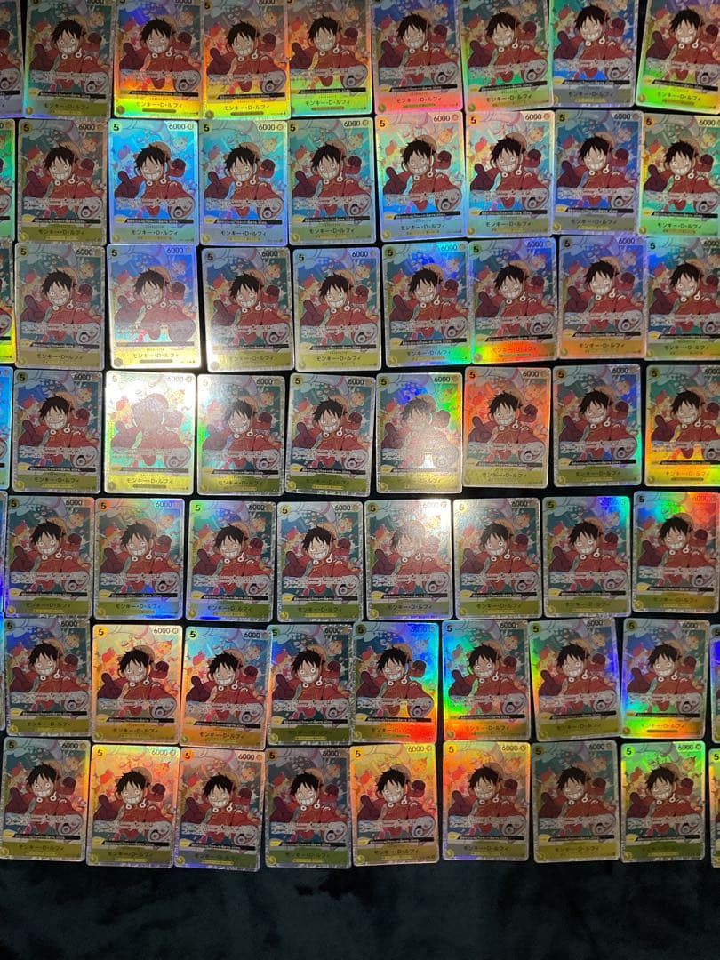 エラー版　ワンピースカード　モンキー・D・ルフィ　OP07-109 SR 73枚