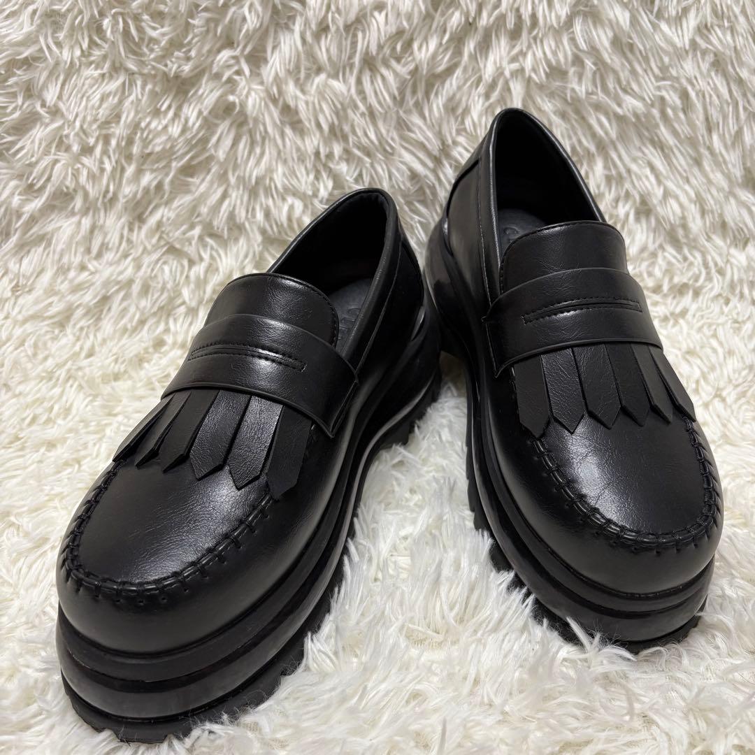 CLEL エアークッション　ハイソール　ローファー　厚底　Sサイズ