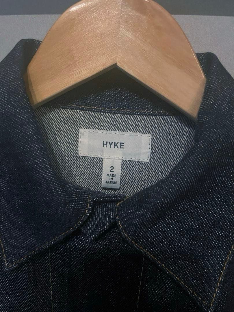 HYKE Gジャン TYPE3 DENIM JACKET ノンウォッシュ
