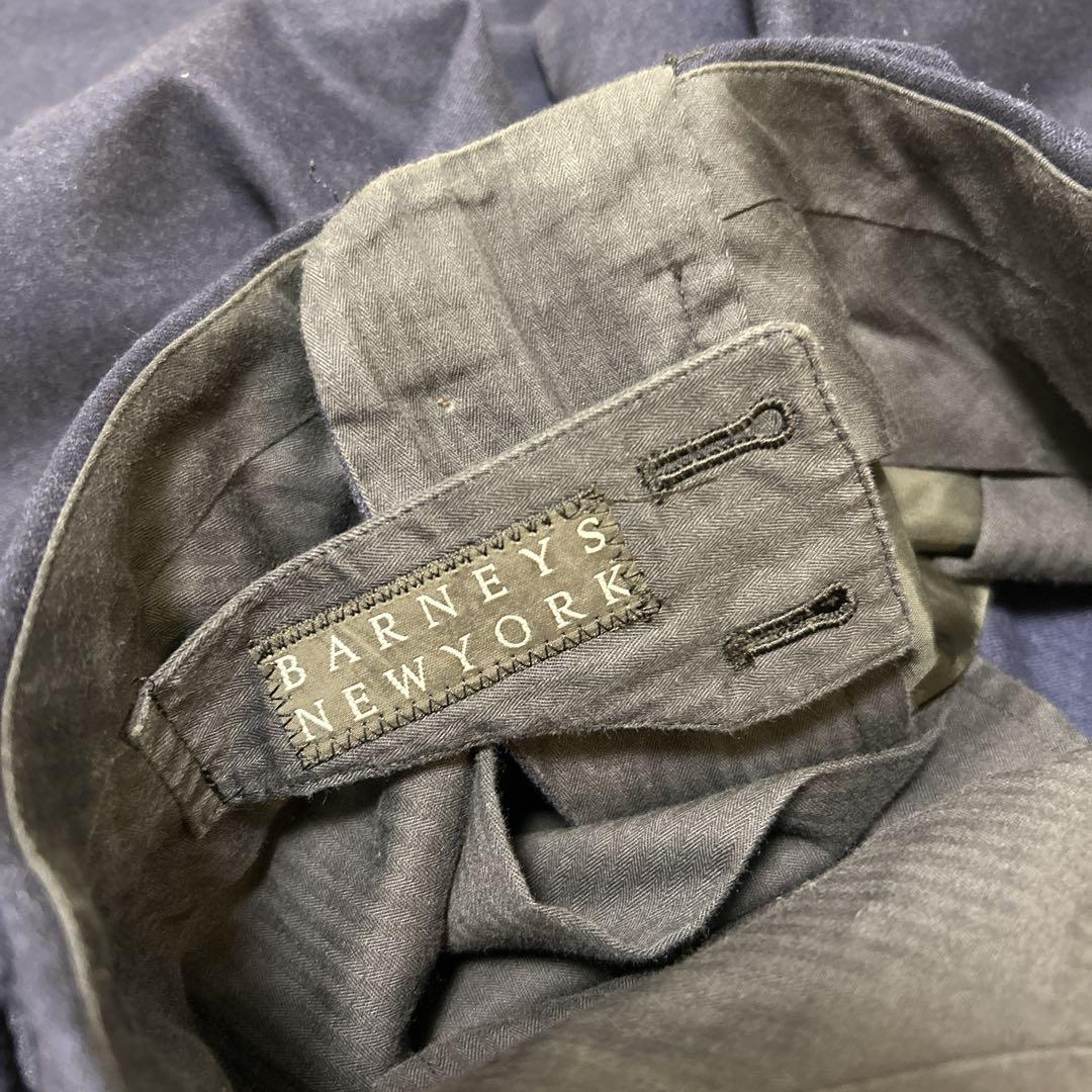 バーニーズニューヨーク カノニコ セットアップ スーツ ネイビー イタリア 2B