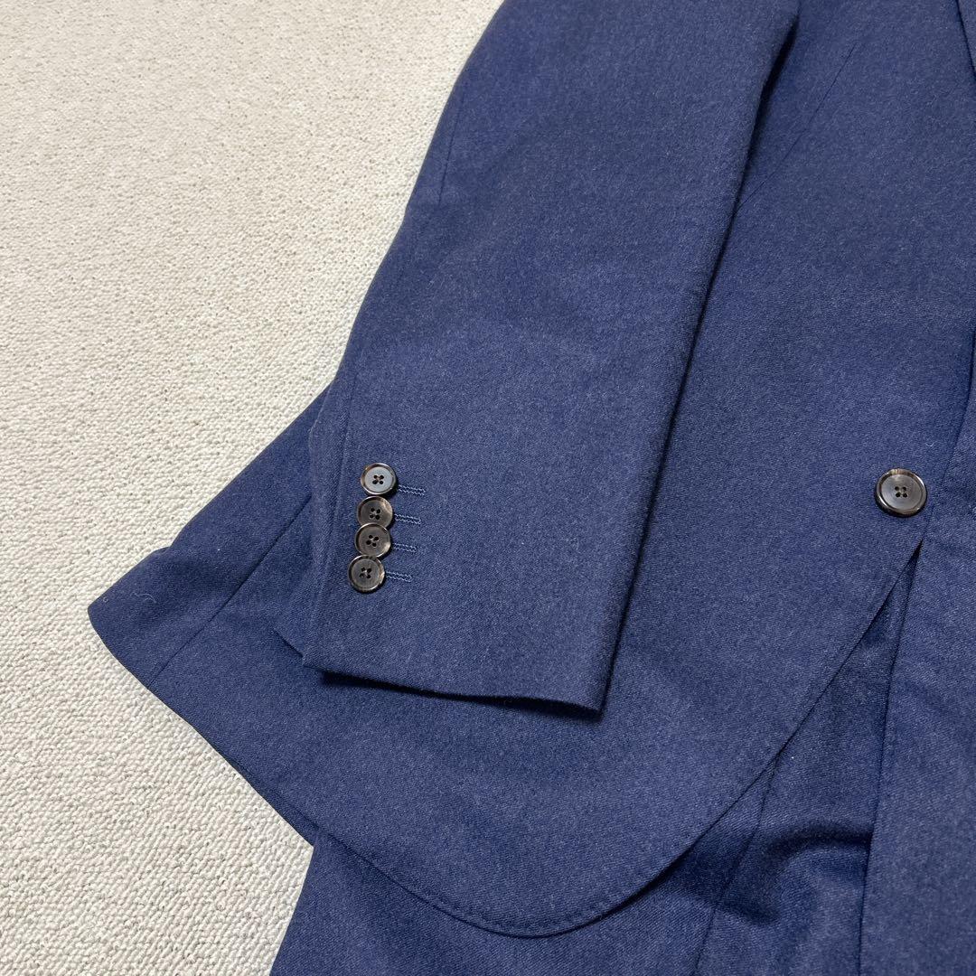 バーニーズニューヨーク カノニコ セットアップ スーツ ネイビー イタリア 2B