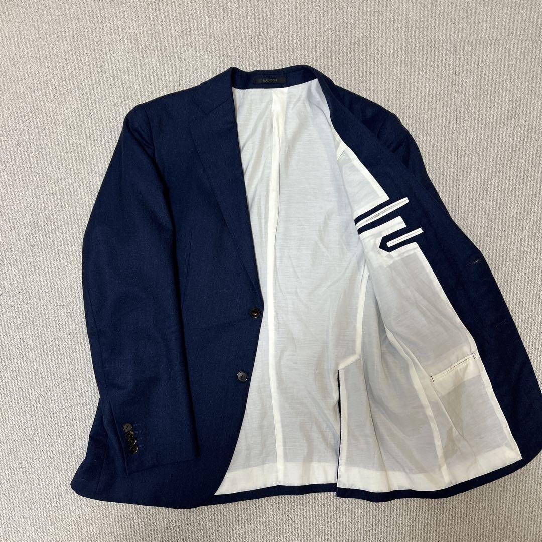 バーニーズニューヨーク カノニコ セットアップ スーツ ネイビー イタリア 2B