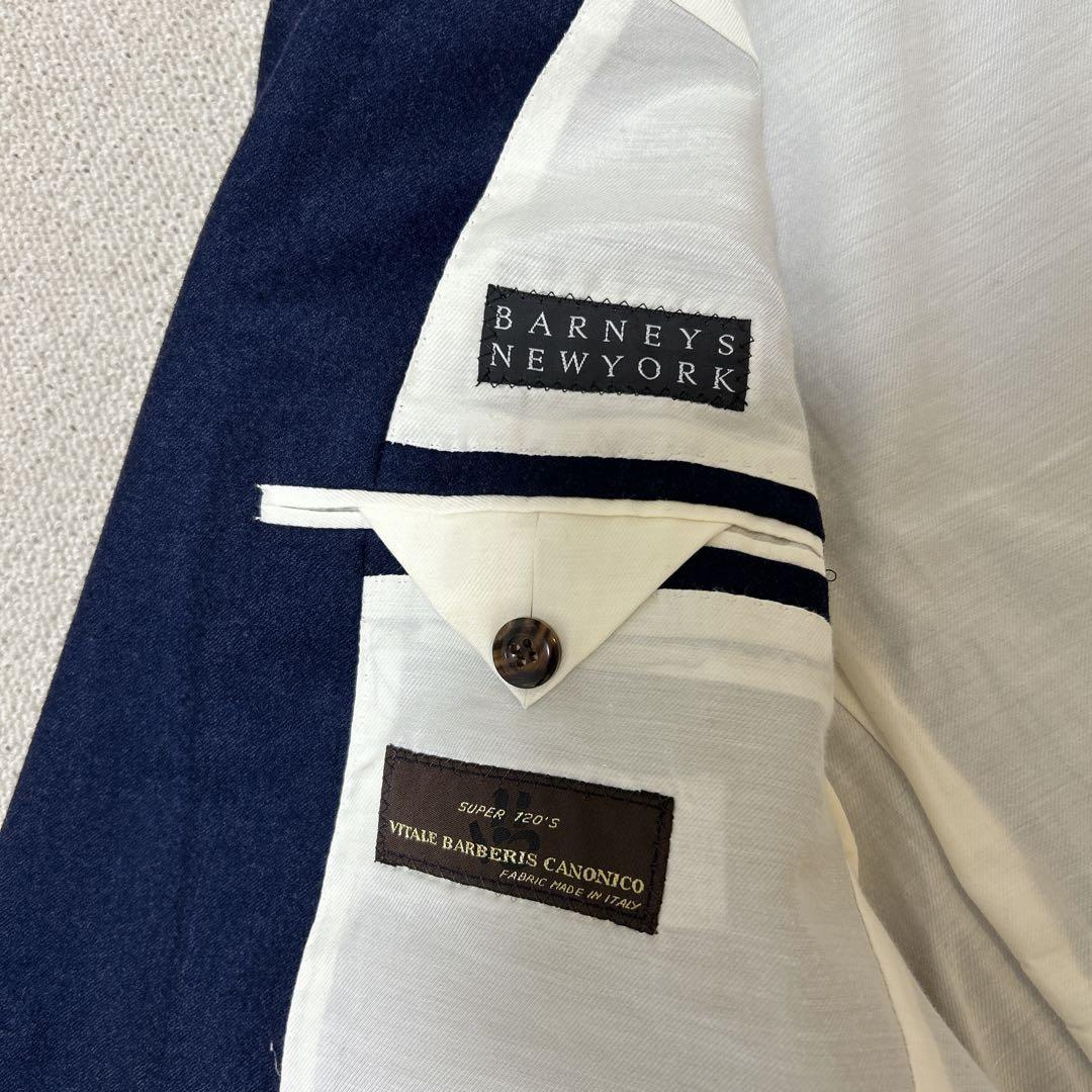 バーニーズニューヨーク カノニコ セットアップ スーツ ネイビー イタリア 2B