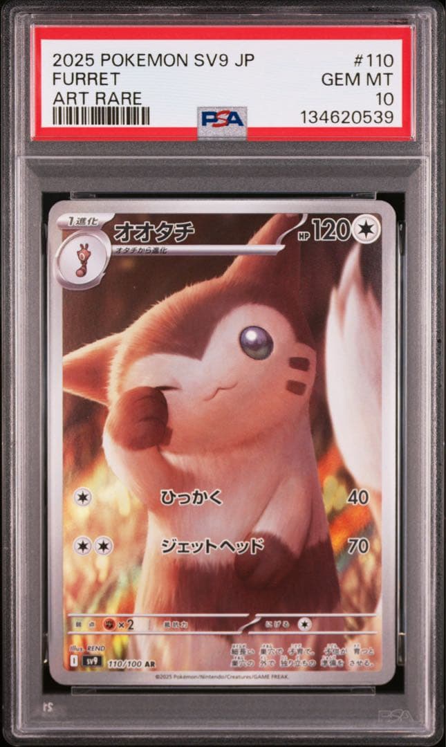 【PSA10】ポケモンカード オオタチ AR sv9 バトルパートナーズ