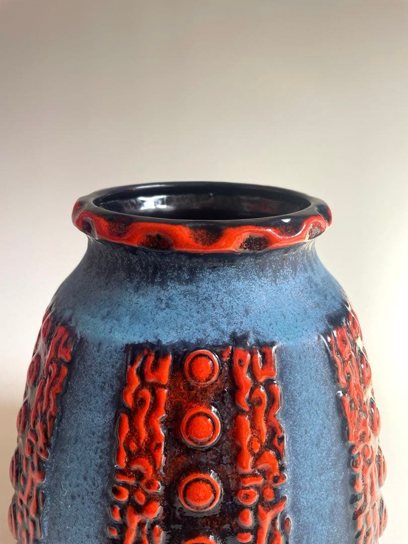 ヴィンテージ 西ドイツ Fat lava d&b フラワーベース 花器 花瓶