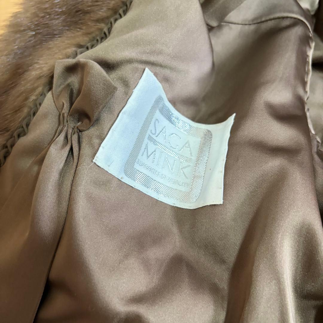 ✨良品✨SAGA MINK ロングコート 毛皮 リアルファー 高級 サガミンク