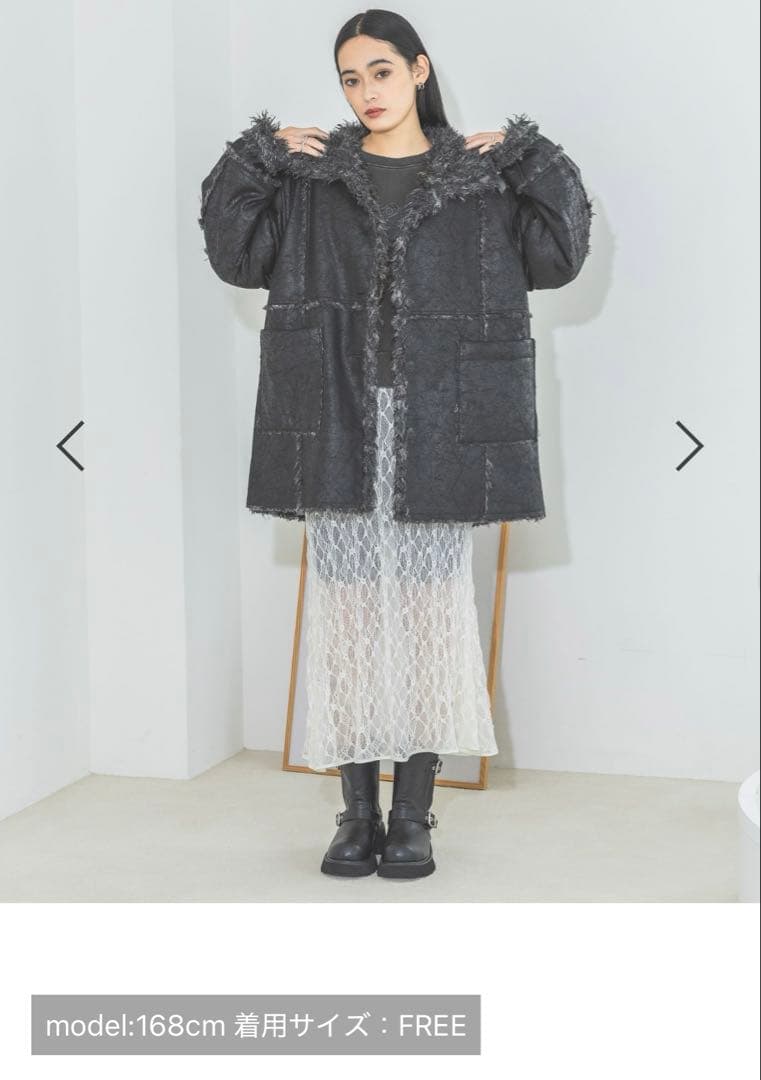 JEANASIS リバーシブルムートンファーブルゾン