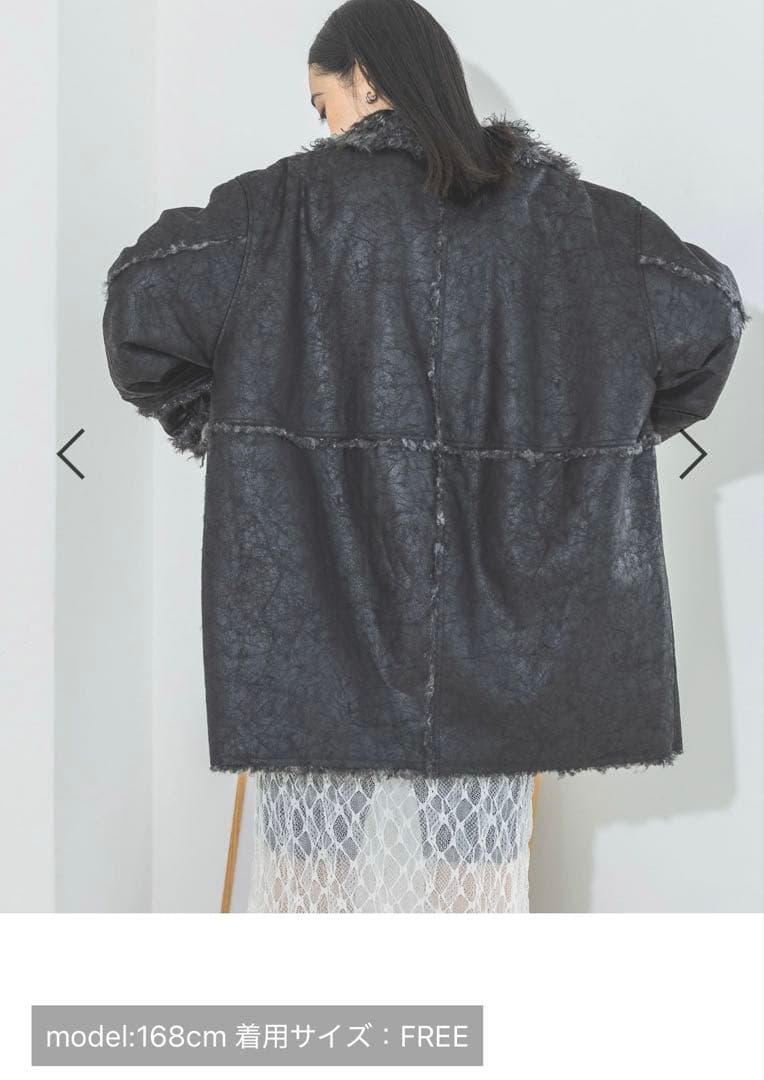 JEANASIS リバーシブルムートンファーブルゾン