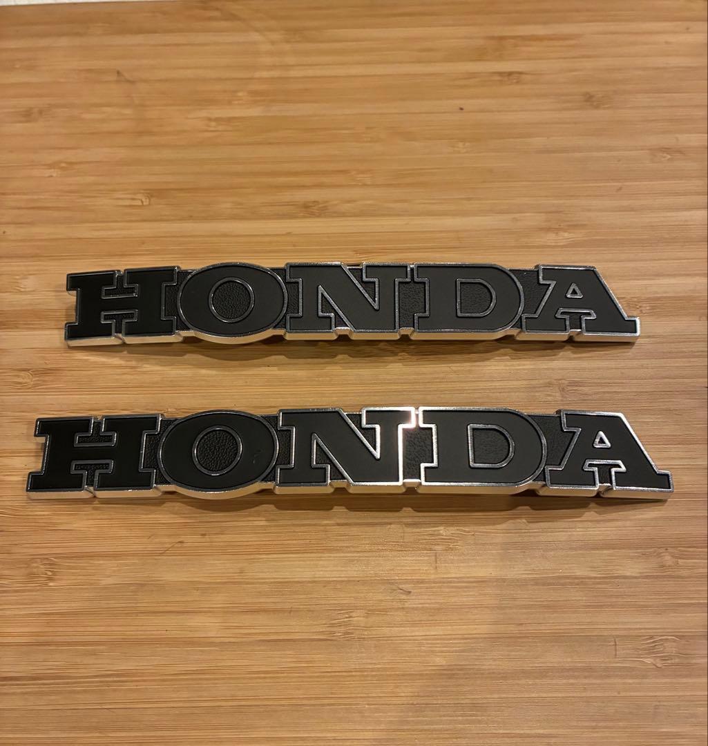 cb750four k0 フューエルタンクエンブレム　黒　左右セット　HONDA