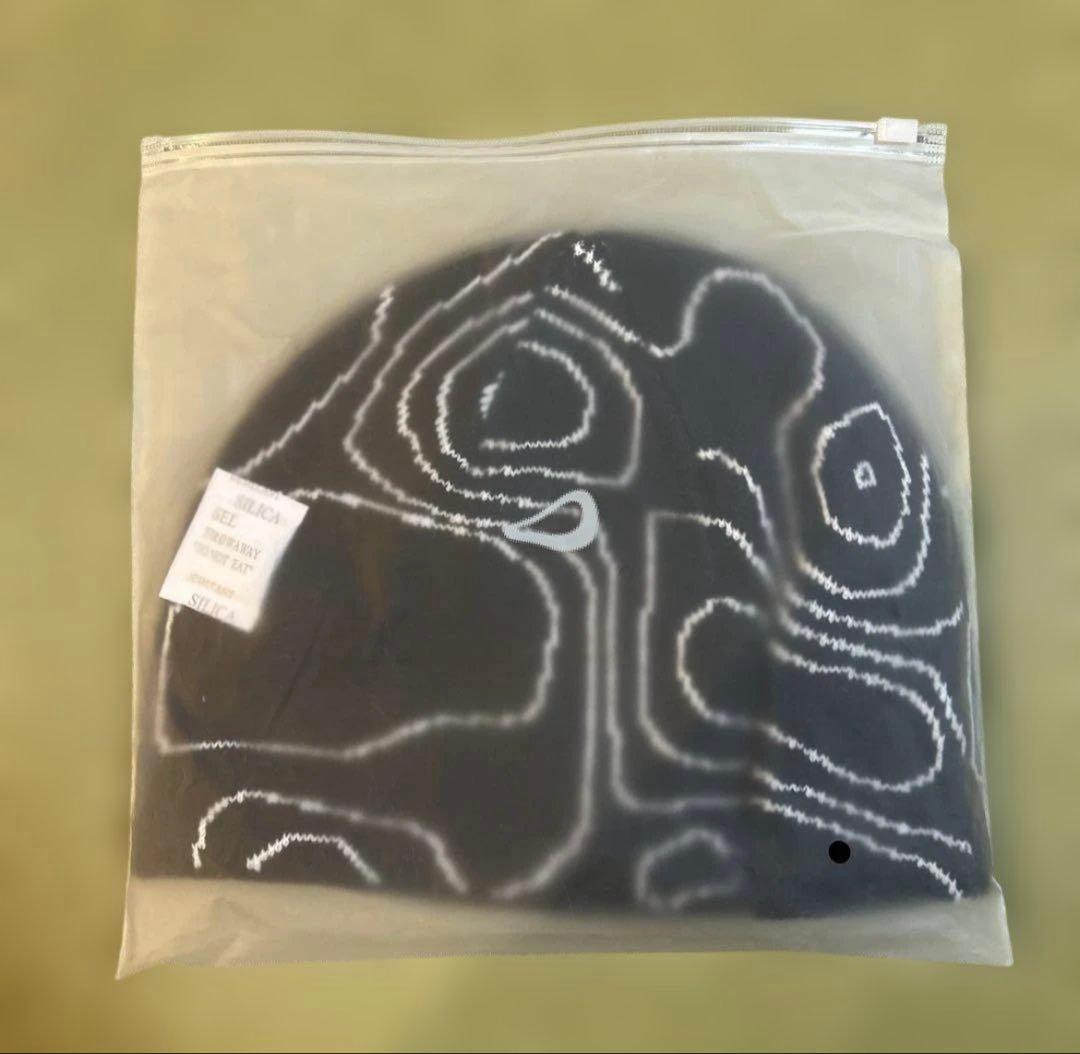 armarex 地形模様ビーニー黒