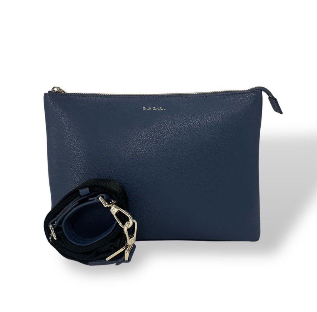 極美品　ポールスミス　2way ショルダークラッチレザー　明日まで
