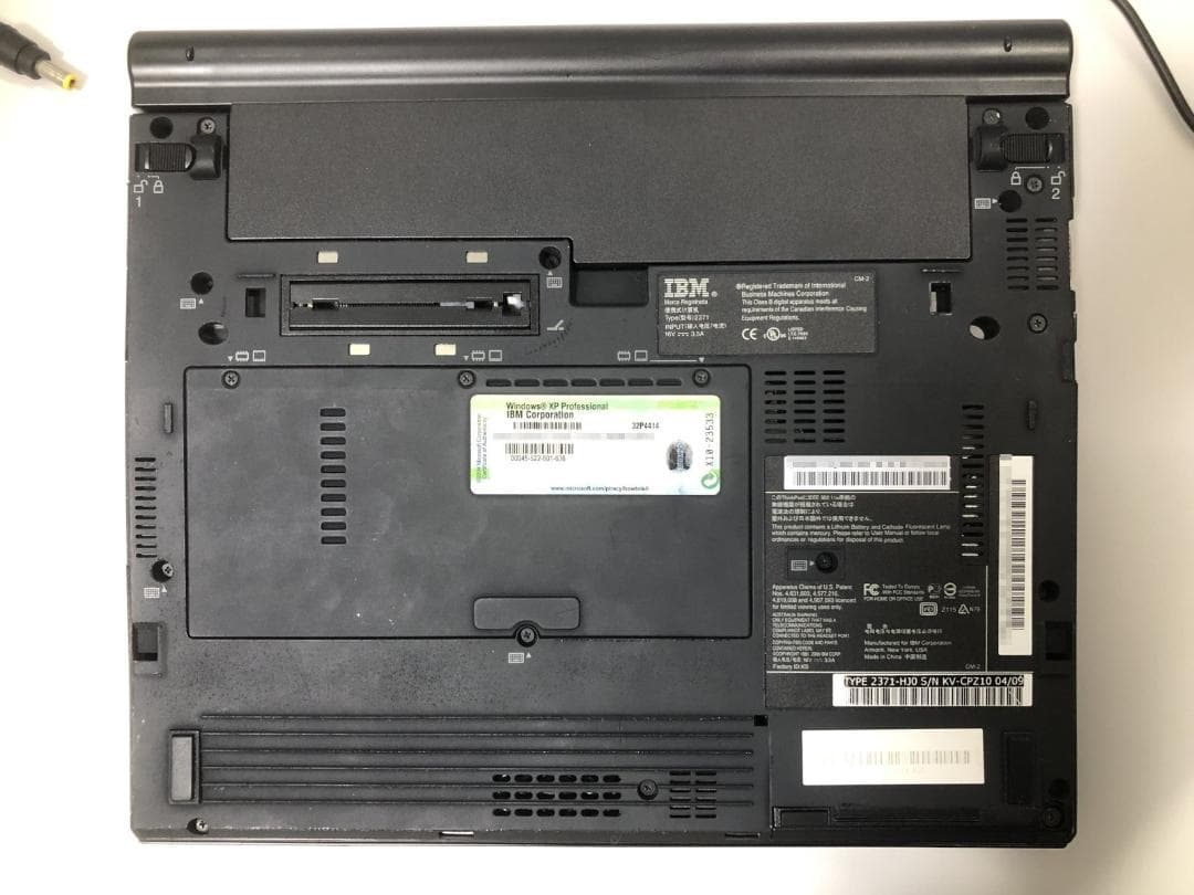 Windowsノート本体 IBM ThinkPad X40 WindowsXP