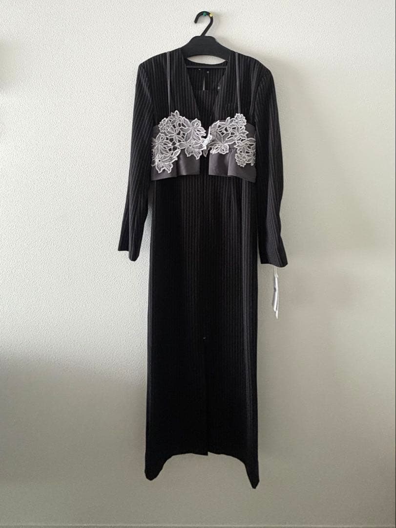 未使用【ANDRESD】 ピンストライプテーラードビスチェドレス オケージョン