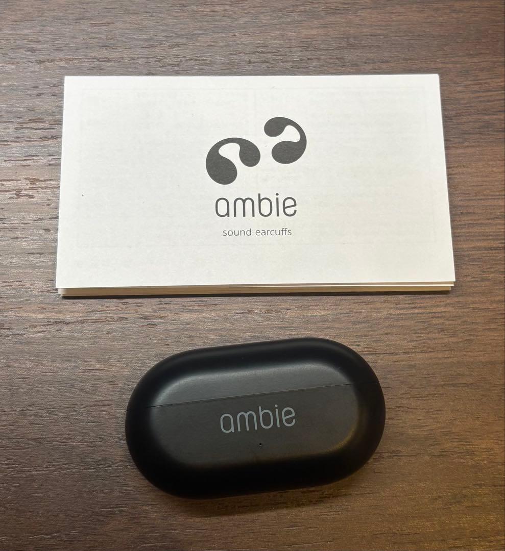 イヤホン ambie sound earcuffs AM-TW01 Black