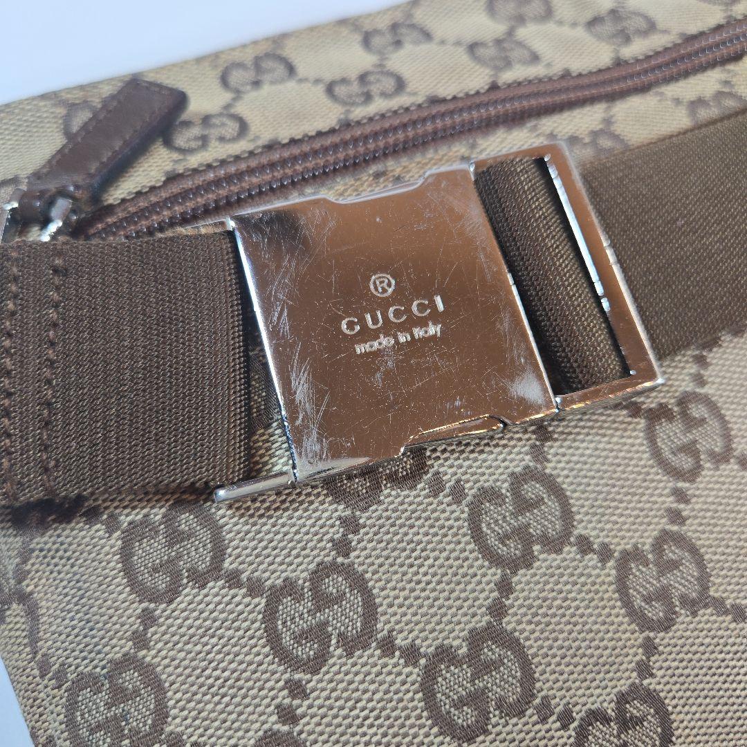 【かなかな】GUCCI★ボディバッグ★ウエストポーチ★GG柄★
