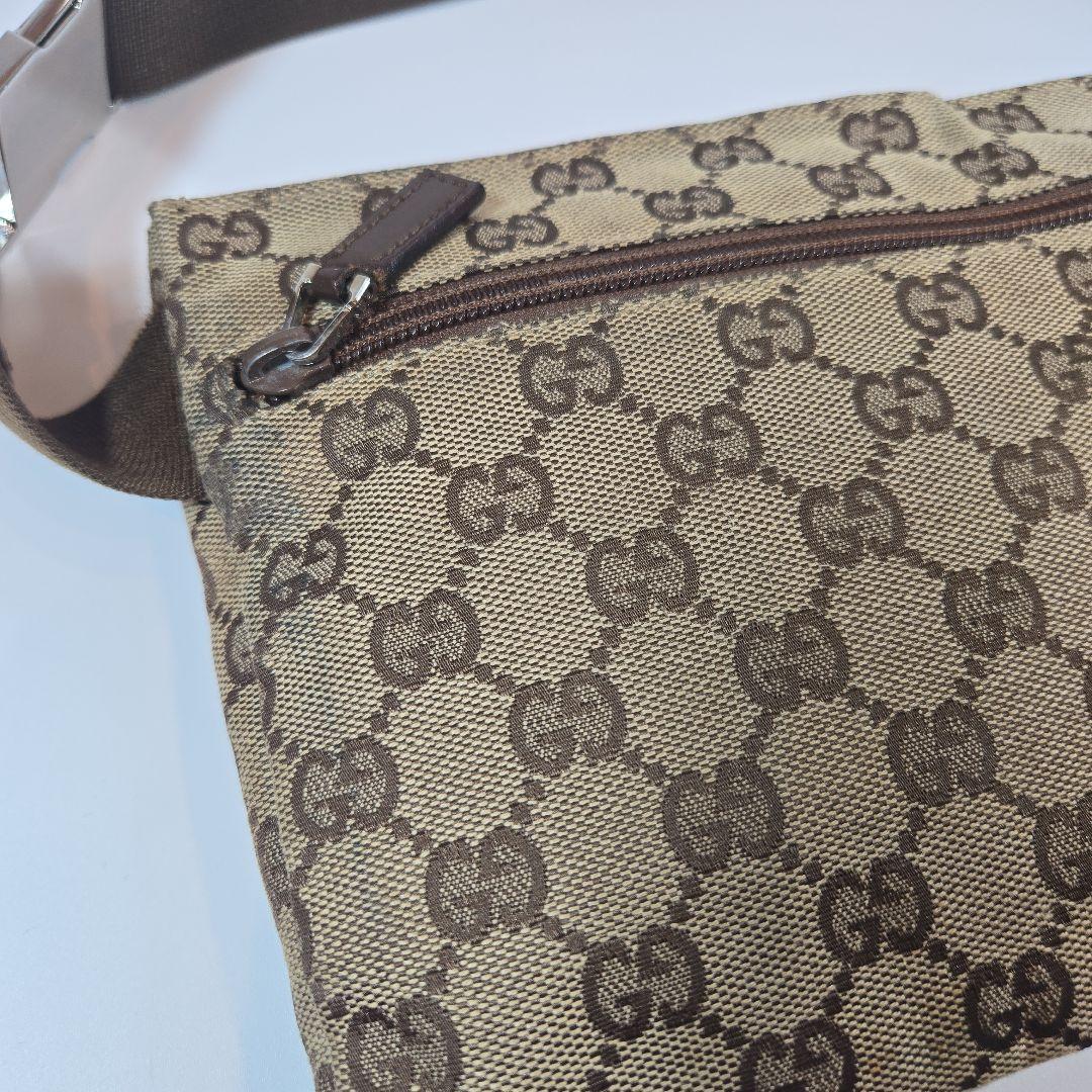 【かなかな】GUCCI★ボディバッグ★ウエストポーチ★GG柄★